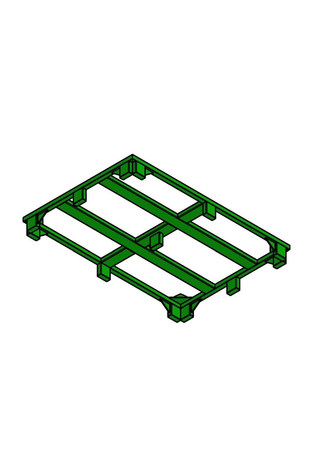 Frame support for containers